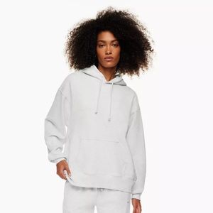 Aritzia Light Grey Boyfriend Hoodie